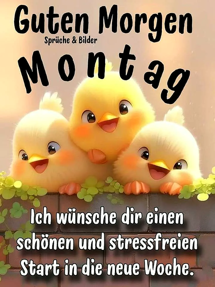 Guten Morgen Montag: Süße Küken wünschen dir einen stressfreien Start