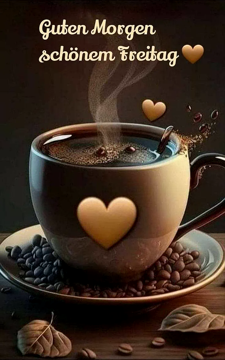 Guten Morgen, schönen Freitag - Kaffee und Freude