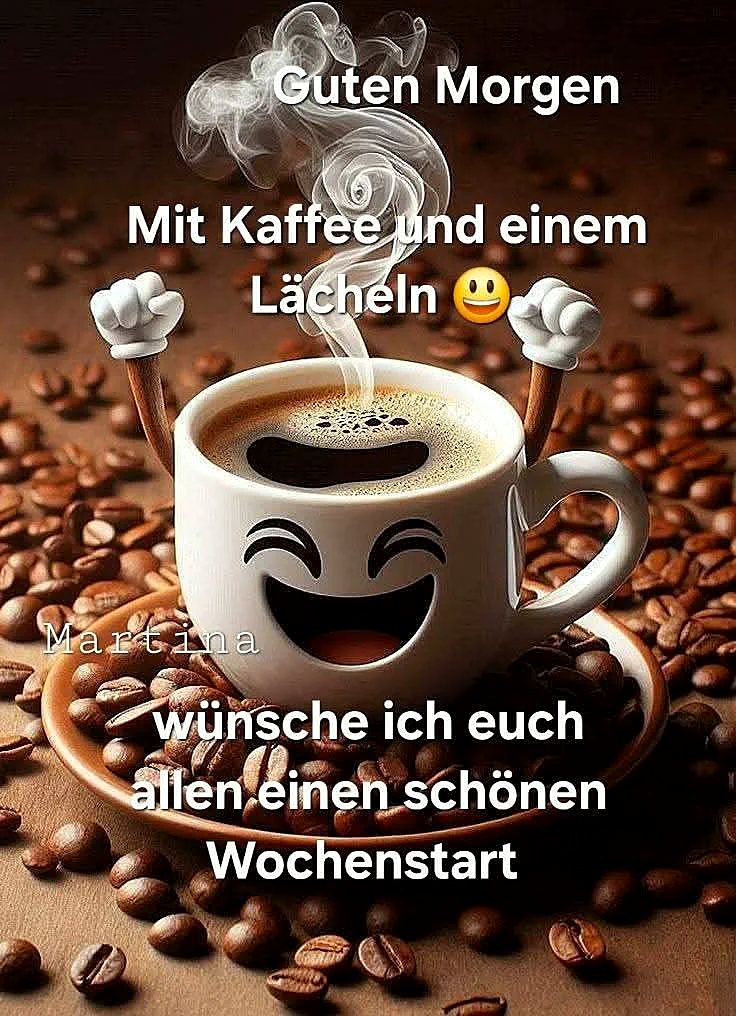 Guten Morgen: Startet mit Kaffee & Lächeln energiegeladen in den Montag!