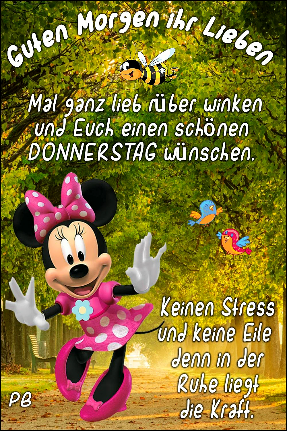 Liebe Donnerstagsgrüße: Mit Vorfreude aufs Wochenende gleiten