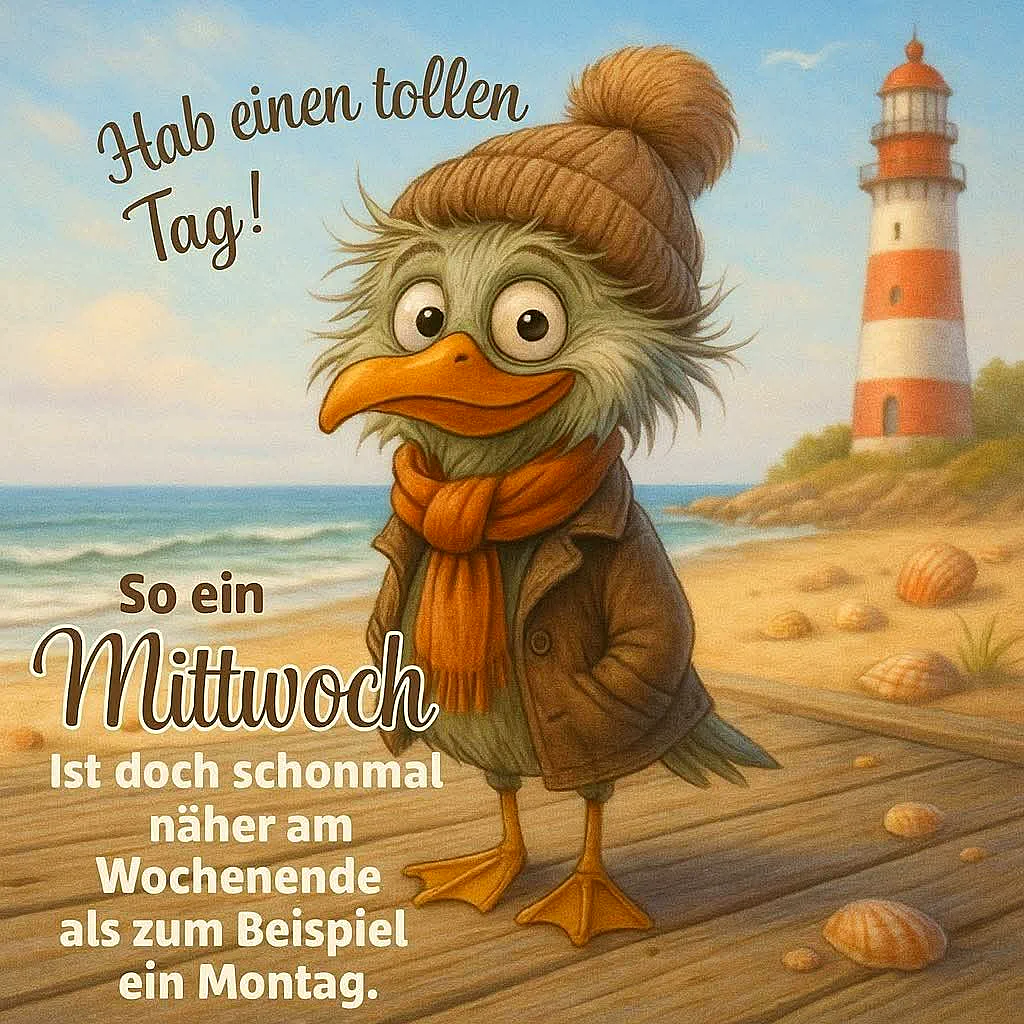 Mittwochsmotivation: Der Tag ist näher am Wochenende!