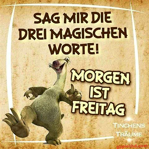 Morgen ist Freitag - Die drei magischen Worte für einen perfekten Freitag