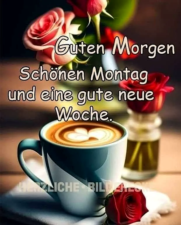 Neuer Schwung am Montag: Kaffee, Rosen & ein herzlicher Wochenstart!