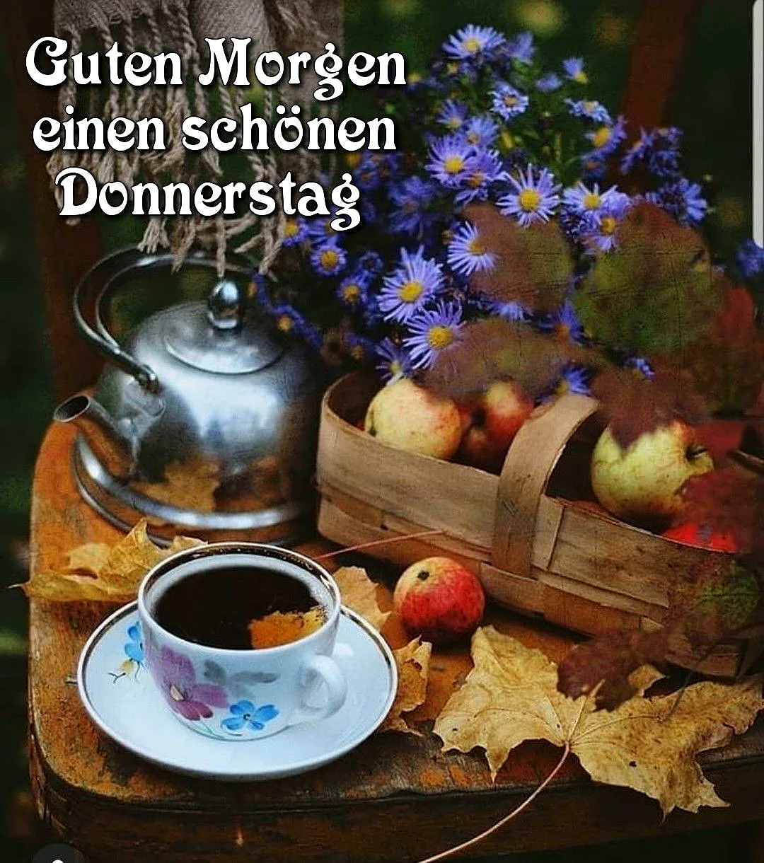 Poetische Donnerstag-Grüße: Vorfreude auf das Wochenende im Herbstglanz