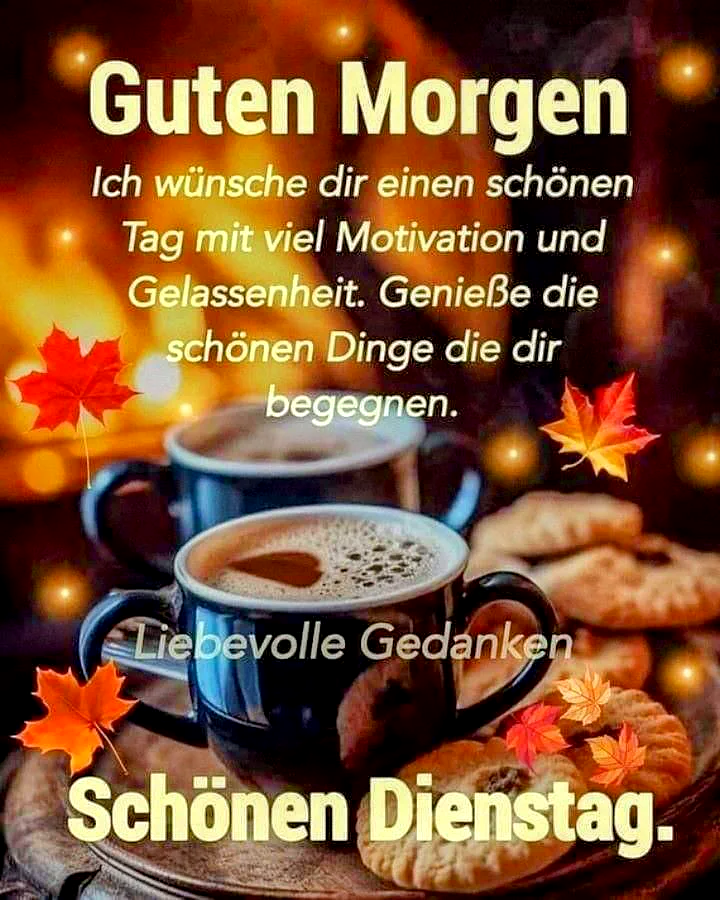 Schönen Dienstag Bilder - Guten Morgen Grüße mit Motivation