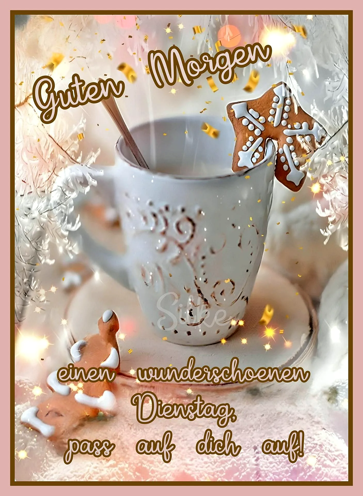 Schönen Dienstag Bilder - Guten Morgen Gruß für einen ruhigen Tag