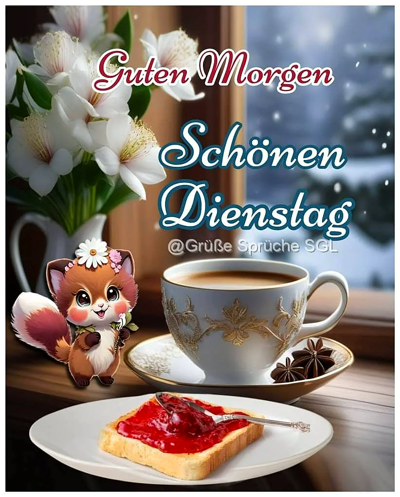 Schönen Dienstag Bilder - Guten Morgen Gruß für WhatsApp