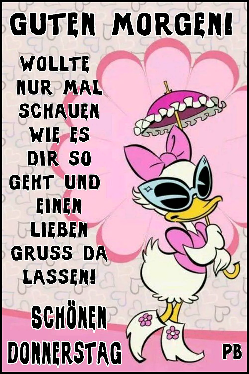 Schönen Donnerstag Bilder - Guten Morgen Grüße mit Daisy