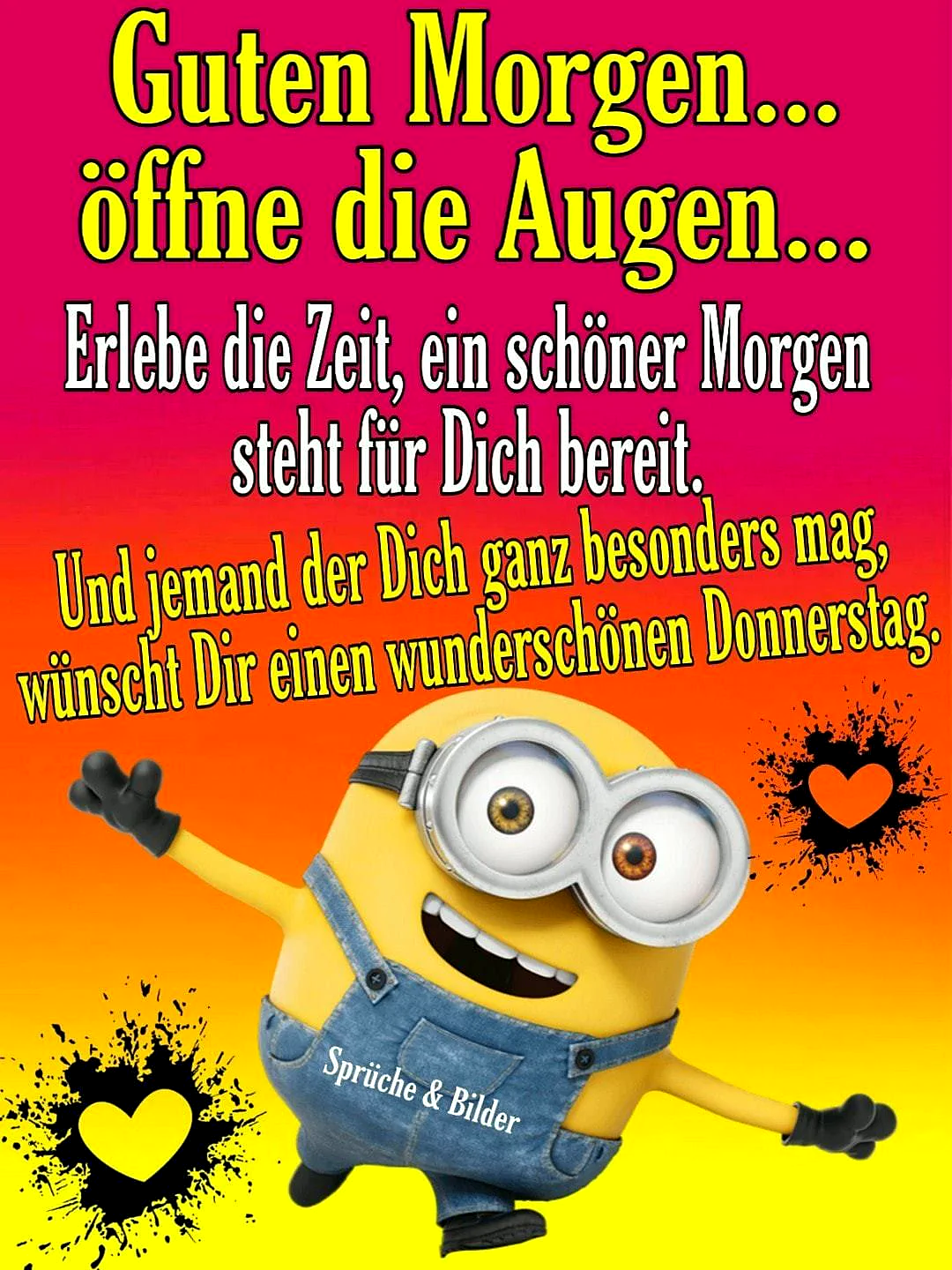 Schönen Donnerstag mit Minions: Das Wochenende ist zum Greifen nah!