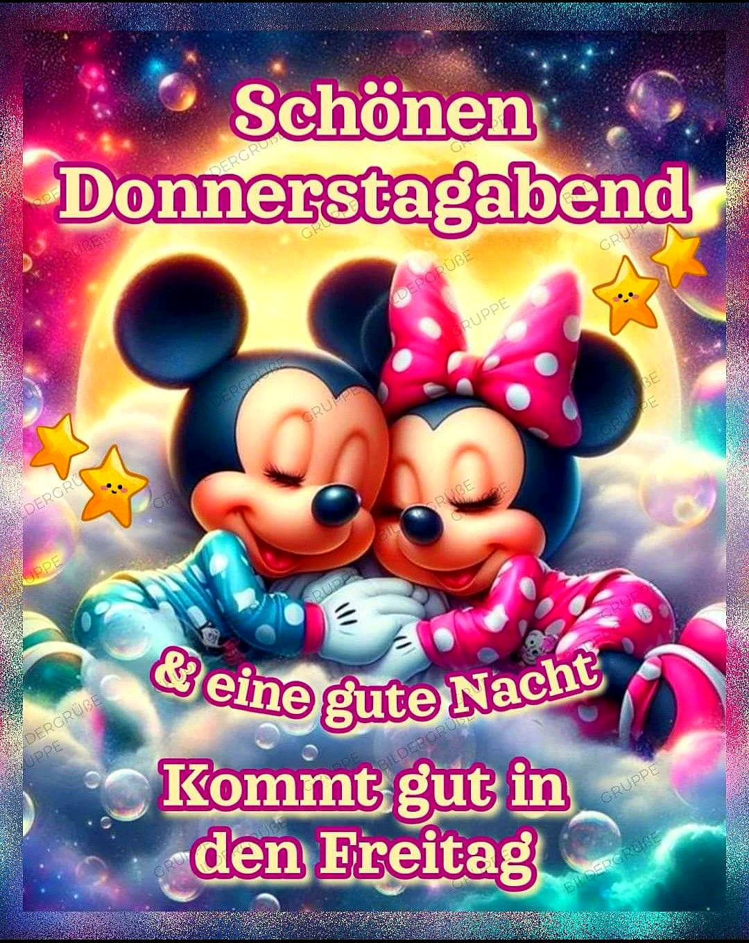 Schönen Donnerstagabend - Gute Nacht und viel Freude auf den Freitag