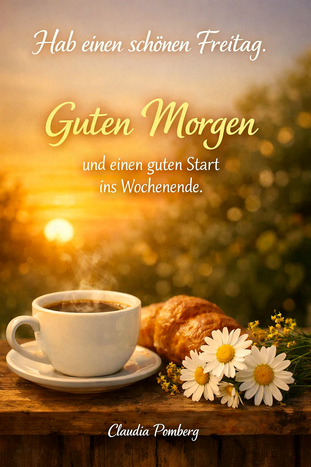 Schönen Freitag Bilder - Guten Morgen und ein gutes Wochenende