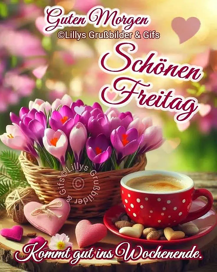 Schönen Freitag! Guten Morgen, ein perfektes Wochenende beginnt