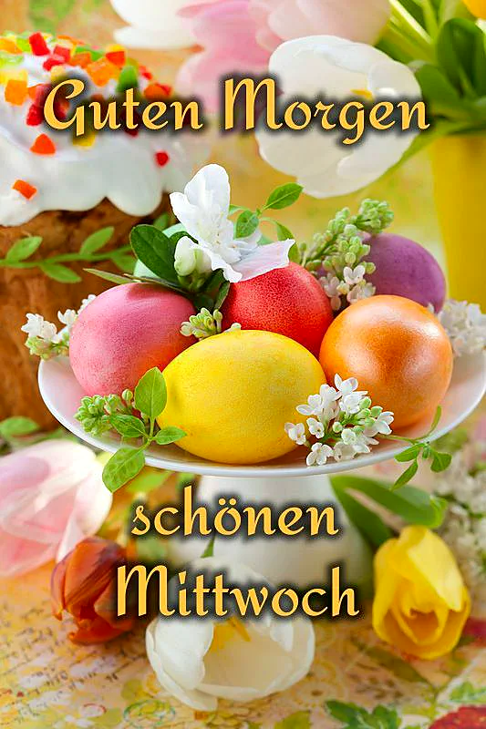 Schönen Mittwoch Bilder - Guten Morgen Gruß für WhatsApp