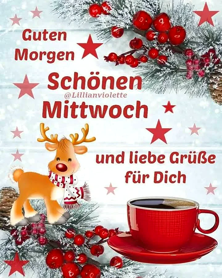 Schönen Mittwoch Bilder - Guten Morgen Gruß für WhatsApp