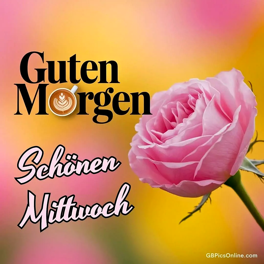 Schönen Mittwoch Bilder - Guten Morgen Gruß für WhatsApp