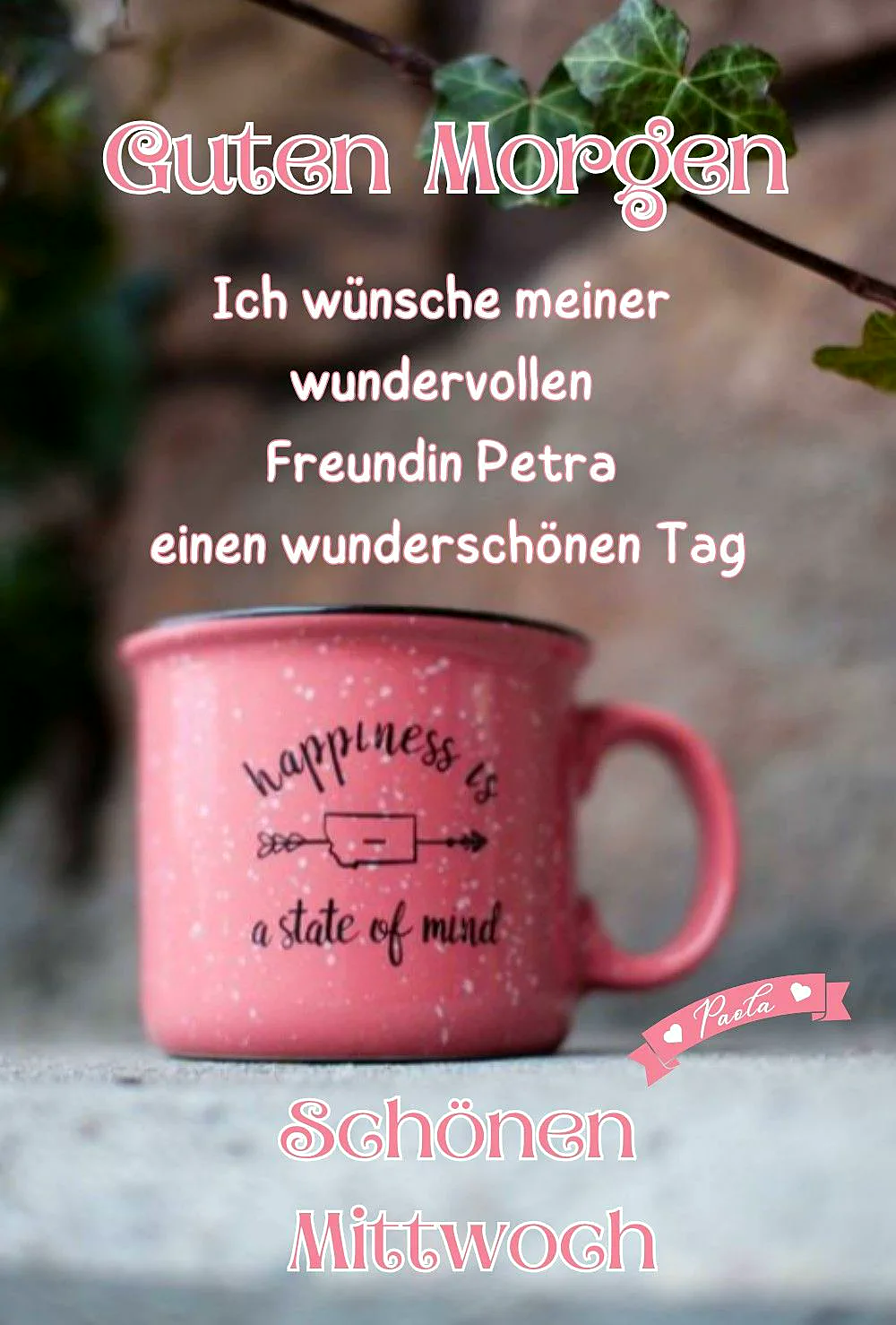 Schönen Mittwoch! Guten Morgen mit positiver Energie