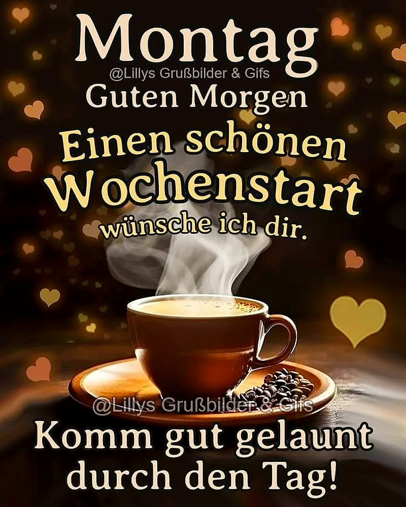 Schönen Montag! Guten Morgen - Ein frischer Start in die Woche
