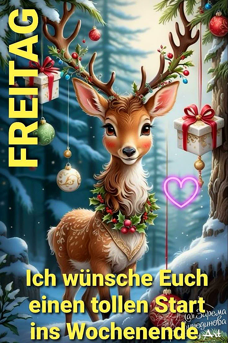 Schönes Wochenende Bilder - Ein friedlicher Hirsch zum Entspannen