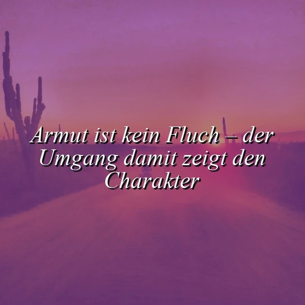 Armut ist kein Fluch: Dein Charakter zeigt, wie du damit umgehst – echt jetzt!