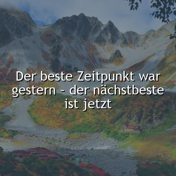 Handle jetzt: Der beste Zeitpunkt war gestern