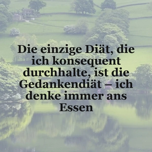 Die Gedankendiät - Ein humorvoller Blick auf Essensgedanken