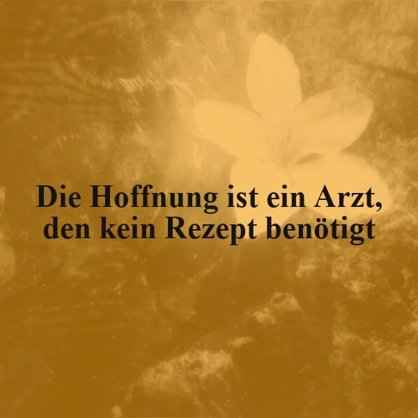 Hoffnung als Arzt: Kein Rezept benötigt