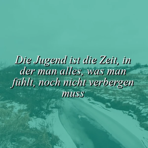 Die Jugend - eine Zeit der offenen Gefühle