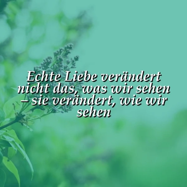 Wahre Liebe: Sie verändert nicht die Welt, sondern deinen Blick darauf