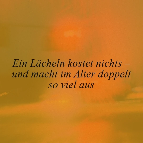 Dein Lächeln: Eine kostenlose Geste, die im Alter doppelt zählt!