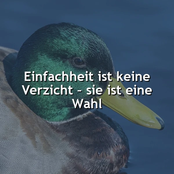 Einfachheit als Wahl: Ein Leben ohne Verzicht