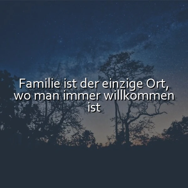 Immer willkommen: Die Magie der Familie
