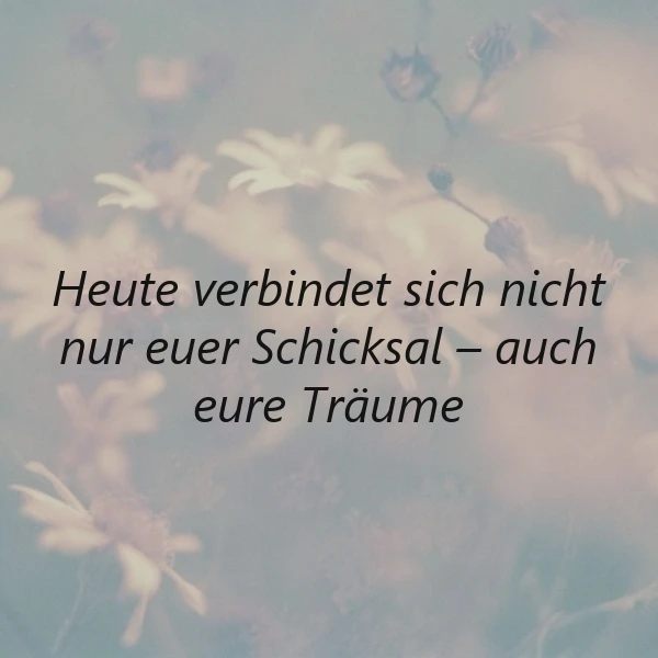 Ein besonderer Tag verbindet nicht nur Schicksale, sondern auch Träume