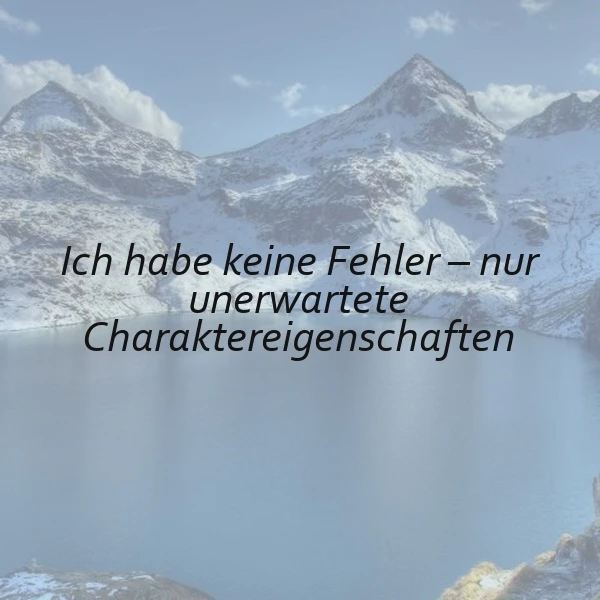 Unerwartete Seiten - Ich habe keine Fehler
