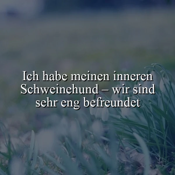 Mein innerer Schweinehund: Mein bester Freund?
