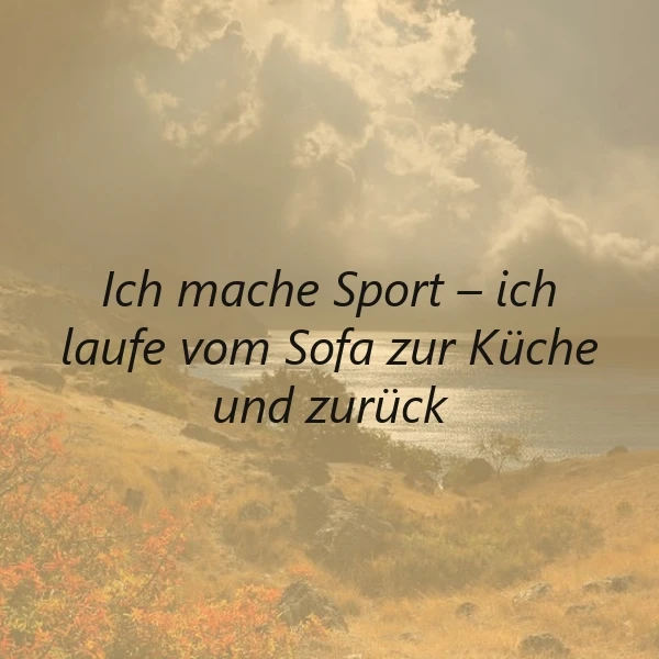 Sport für alle - auch auf Sofa-Niveau