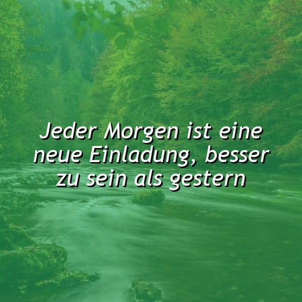 Neue Chance, besser zu sein