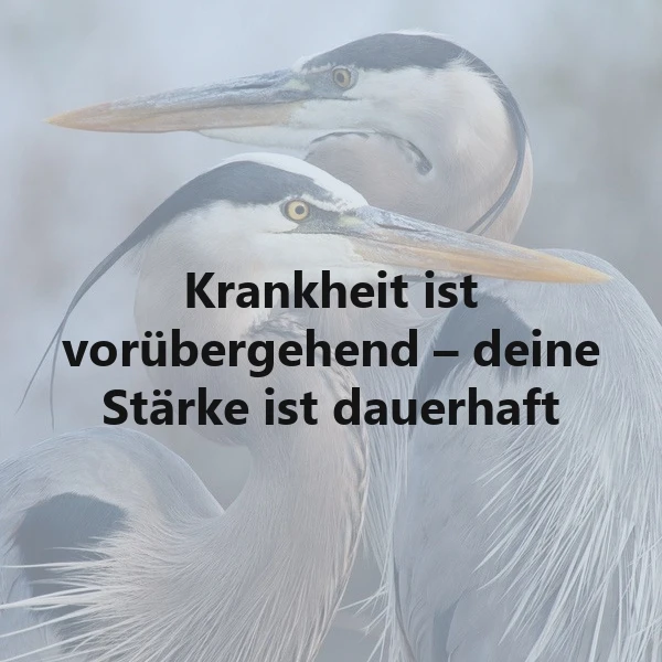 Stärke überwindet Krankheit: Ein Zitat für die Seele
