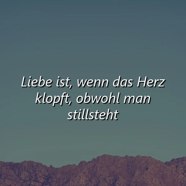 Herzklopfen im Stillstand: Wenn Liebe den Puls beschleunigt!