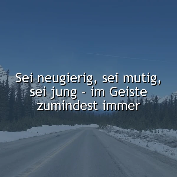 Bleib jung im Geist