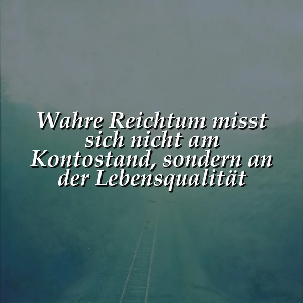 Wahre Fülle: Warum Lebensqualität wichtiger ist als der Kontostand