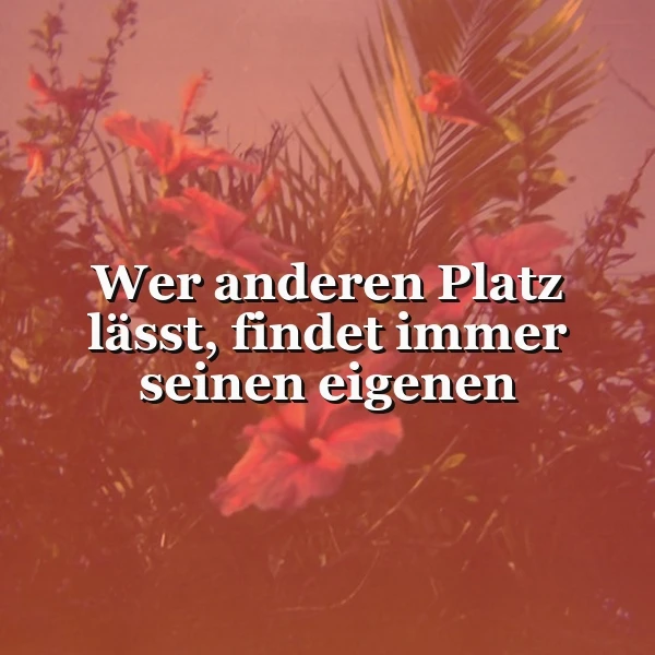 Platz für eigene Wege