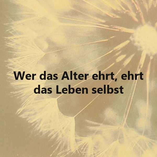Ehre dem Alter, Ehre dem Leben