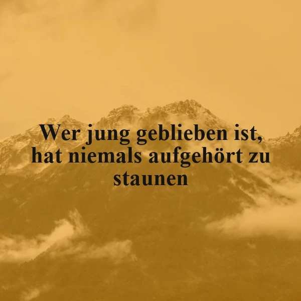 Jung geblieben: Wer nie aufgehört hat zu staunen