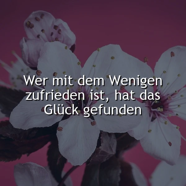 Glück gefunden: Wenn das Herz mit dem Wenigen im Einklang schwingt