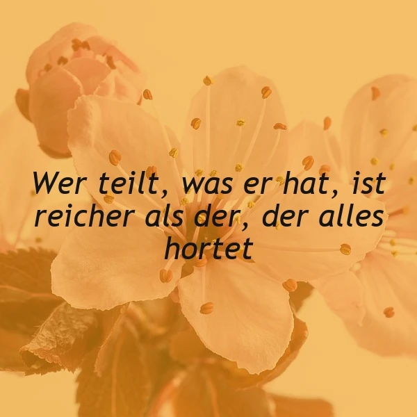 Teilen macht reich: Eine wunderschöne Botschaft über Großzügigkeit & Lebensfreude