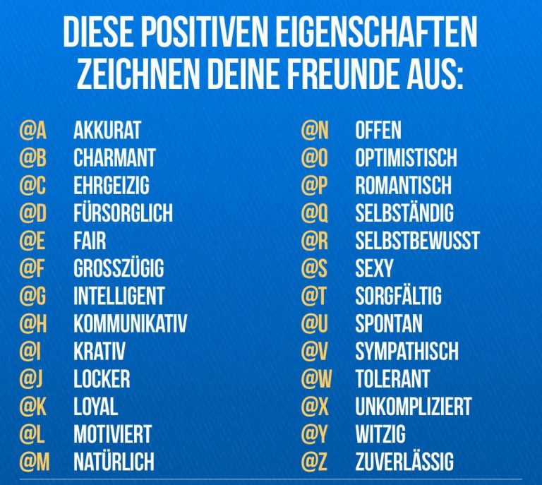 Diese Positiven Eigenschaften zeichnen deine Freunde