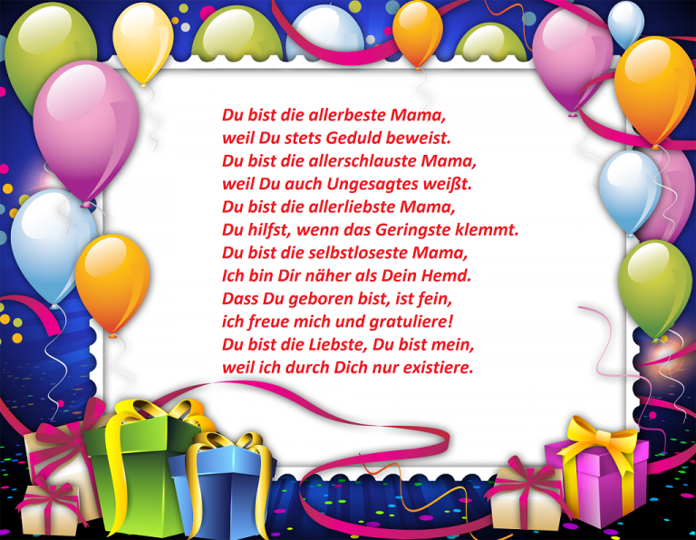 Geburtstagswünsche für Mama