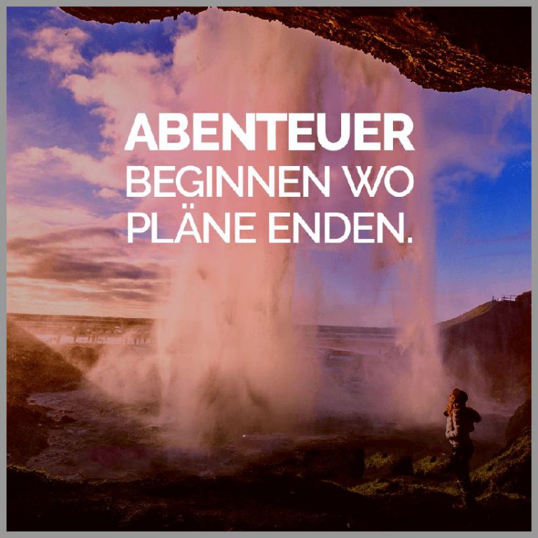 Abenteuer beginnen wo plaene enden