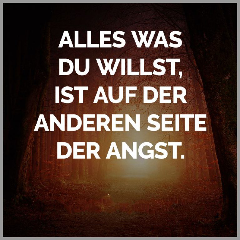 Alles was du willst ist auf der anderen seite der angst 1