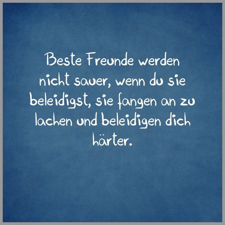 Beste freunde werden nicht sauer wenn du sie beleidigst sie fangen an zu lachen und beleidigen dich haerter